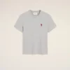 Grey Cotton Ami De Coeur T-Shirt Grey Cotton Ami De Coeur T-Shirt