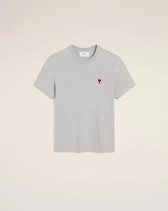Grey Cotton Ami De Coeur T-Shirt