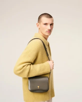 Grey Glazed Leather Paris Paris Bag