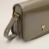 Grey Glazed Leather Paris Paris Bag Grey Glazed Leather Paris Paris Bag