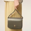 Grey Glazed Leather Paris Paris Bag Grey Glazed Leather Paris Paris Bag