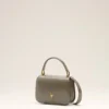 Grey Glazed Leather Top Handle Paris Paris Bag Grey Glazed Leather Top Handle Paris Paris Bag