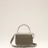 Grey Glazed Leather Top Handle Paris Paris Bag Grey Glazed Leather Top Handle Paris Paris Bag
