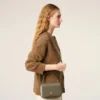 Grey Glazed Leather Top Handle Paris Paris Bag Grey Glazed Leather Top Handle Paris Paris Bag