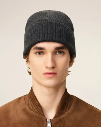 Grey Wool Ami De Coeur Beanie