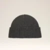 Grey Wool Beanie with Contrasted Ami De Coeur