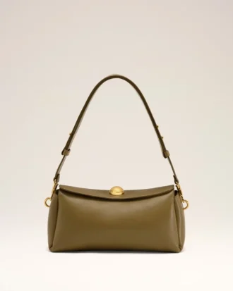 Khaki Leather Carrousel Bag