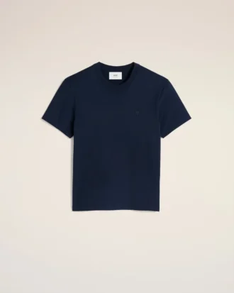 Navy Cotton Ami De Coeur T-Shirt
