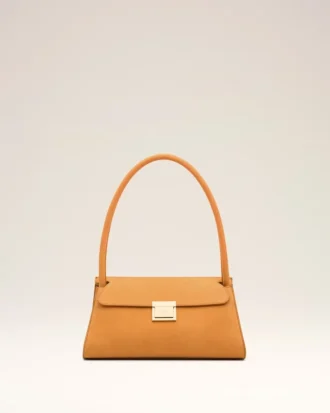 Orange Cow Leather Small Mimi Bag