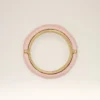 Pink Brass Hammered Lacquered Ring Pink Brass Hammered Lacquered Ring