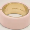 Pink Brass Hammered Lacquered Ring Pink Brass Hammered Lacquered Ring