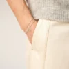 Silver Brass Ami De Coeur 2 in 1 Chain Necklace Silver Brass Ami De Coeur 2 in 1 Chain Necklace