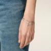 Silver Brass Ami De Coeur 2 in 1 Chain Necklace Silver Brass Ami De Coeur 2 in 1 Chain Necklace