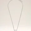 Silver Brass Ami De Coeur Pendant Necklace Silver Brass Ami De Coeur Pendant Necklace