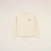 White Cotton Ami De Coeur Crewneck Sweatshirt White Cotton Ami De Coeur Crewneck Sweatshirt