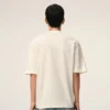 White Cotton Ami De Coeur Embossed T-Shirt White Cotton Ami De Coeur Embossed T-Shirt