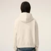 White Cotton Ami De Coeur Hoodie White Cotton Ami De Coeur Hoodie