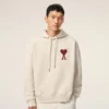 White Cotton Ami De Coeur Hoodie White Cotton Ami De Coeur Hoodie