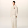 White Cotton Ami De Coeur Hoodie White Cotton Ami De Coeur Hoodie