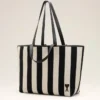 White Cotton Ami De Coeur Shopping Bag White Cotton Ami De Coeur Shopping Bag
