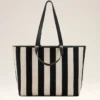 White Cotton Ami De Coeur Shopping Bag White Cotton Ami De Coeur Shopping Bag