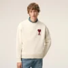 White Cotton Ami De Coeur Sweatshirt White Cotton Ami De Coeur Sweatshirt