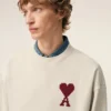 White Cotton Ami De Coeur Sweatshirt White Cotton Ami De Coeur Sweatshirt