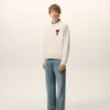 White Cotton Ami De Coeur Sweatshirt White Cotton Ami De Coeur Sweatshirt