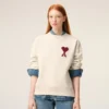 White Cotton Ami De Coeur Sweatshirt White Cotton Ami De Coeur Sweatshirt