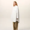 White Cotton Ami De Coeur Wide Shirt Dress White Cotton Ami De Coeur Wide Shirt Dress