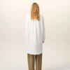 White Cotton Ami De Coeur Wide Shirt Dress White Cotton Ami De Coeur Wide Shirt Dress