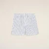 White Cotton Elasticated Shorts White Cotton Elasticated Shorts