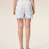 White Cotton Elasticated Shorts White Cotton Elasticated Shorts