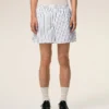 White Cotton Elasticated Shorts White Cotton Elasticated Shorts