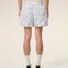 White Cotton Elasticated Shorts White Cotton Elasticated Shorts