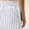 White Cotton Elasticated Shorts White Cotton Elasticated Shorts