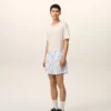 White Cotton Elasticated Shorts White Cotton Elasticated Shorts