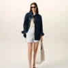 White Cotton Elasticated Shorts White Cotton Elasticated Shorts