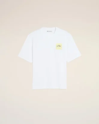White Cotton Post It “Je T’aime” T-Shirt White Cotton Post It “Je T’aime” T-Shirt
