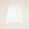 White Cotton Red Ami De Coeur Longlseeves Tshirt White Cotton Red Ami De Coeur Longlseeves Tshirt