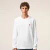 White Cotton Red Ami De Coeur Longlseeves Tshirt White Cotton Red Ami De Coeur Longlseeves Tshirt