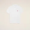 White Cotton Red Ami De Coeur Polo Shirt White Cotton Red Ami De Coeur Polo Shirt