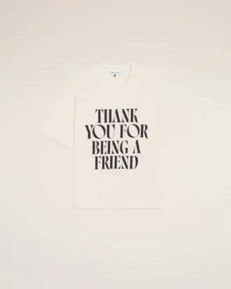 White Cotton Signature Print T-Shirt