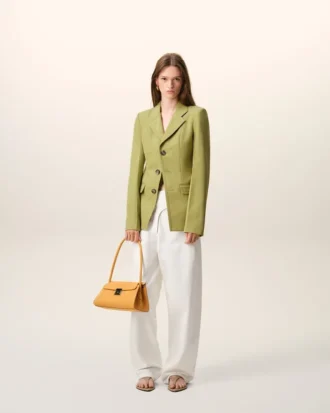 White Cotton Wrapped Belted Ballon Fit Jeans