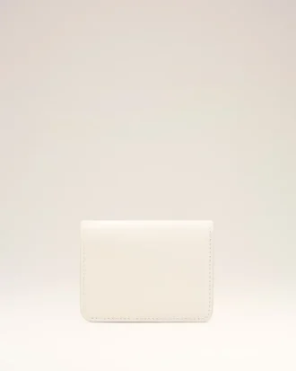 White Cow Leather Carrousel Folded Wallet