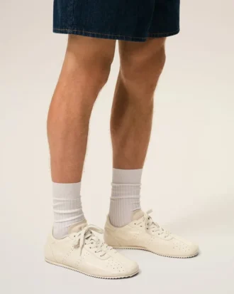 White Cow Leather Soft Sneakers