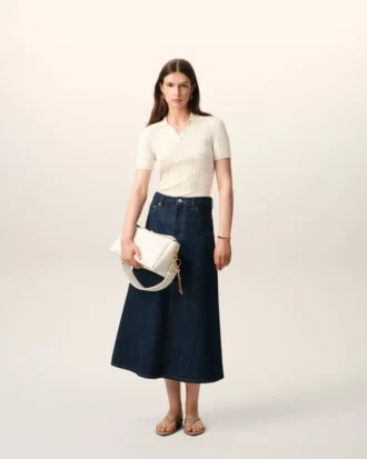 White Knit Short Sleeves Polo White Knit Short Sleeves Polo