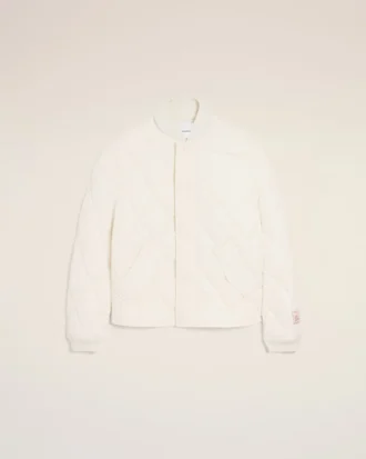 White Nylon Padded Jacket