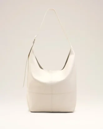 White Taurillon Leather Etienne Crossbody Bag