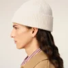 White Wool Ami De Coeur Beanie